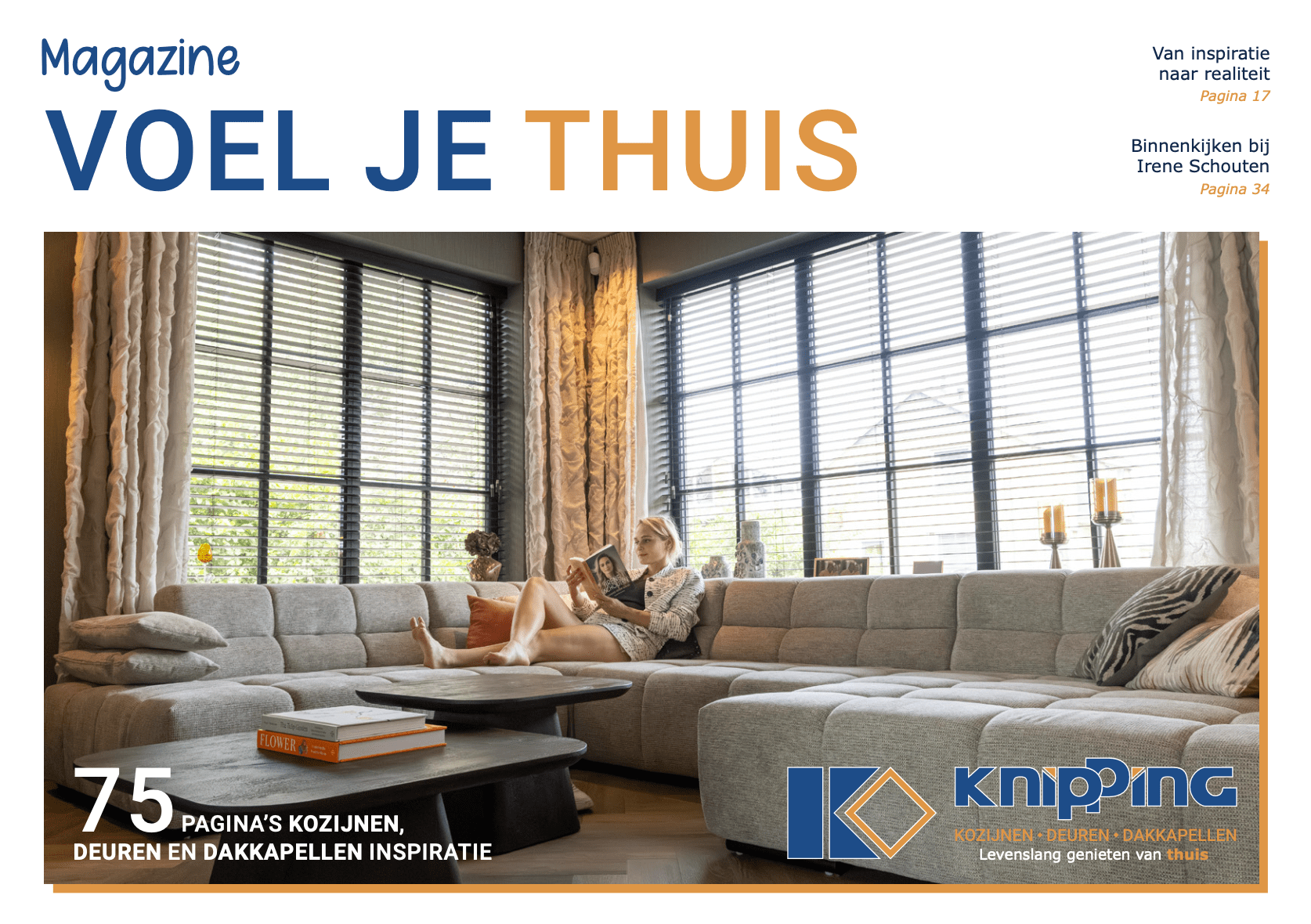 Voorblad van het magazine Voel je Thuis van Knipping Kozijnen.